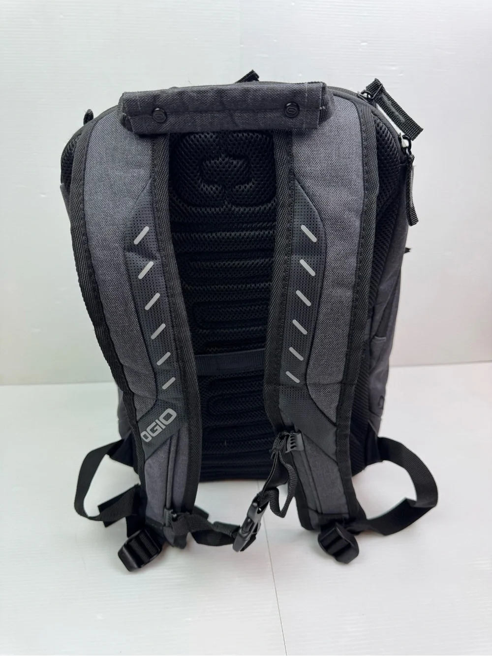 Ogio Hatch Black Grey Moss Adams Corporate Embroidered Logo Backpack Tech Laptop